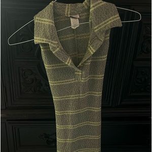 Stretchy grey dress w stripes💿🌫